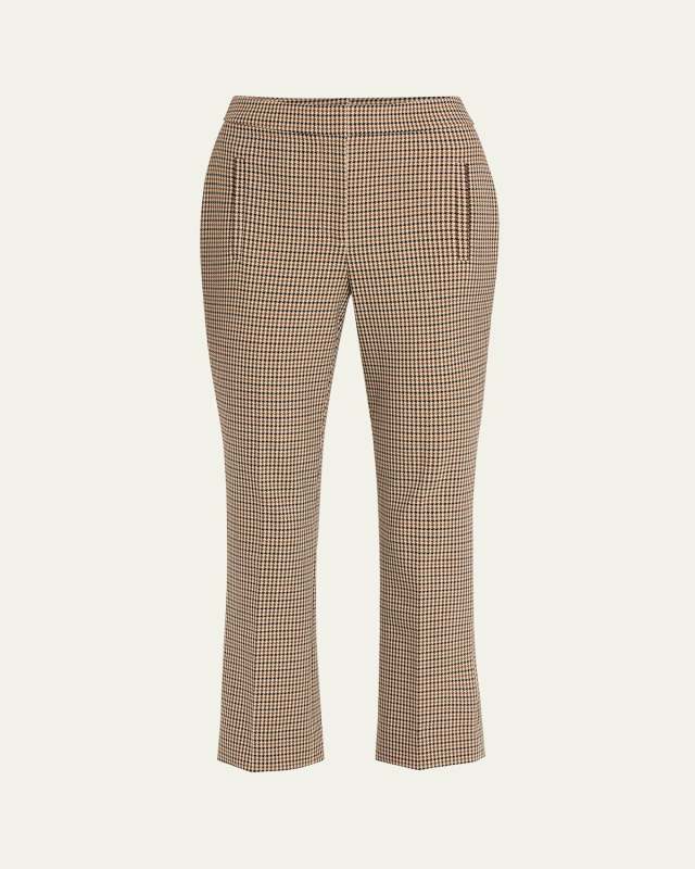 Arte Cropped Houndstooth Pants